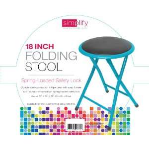  Cushioned Step Stool with Spring Loaded Safety Lock 