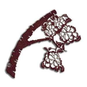  CHERRY BLOSSOMS   Bending Right  24x24  Steel Medallions 