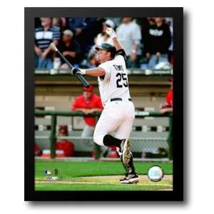  Jim Thome   07 500th Home Run / Action (#1) 12x14 Framed 