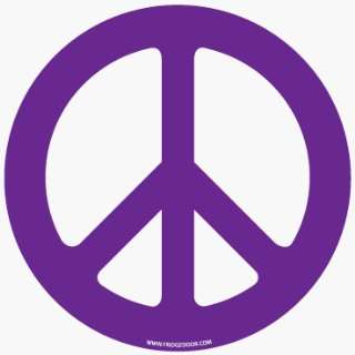    Fridgedoor Purple Die Cut Peace Sign Car Magnet Automotive
