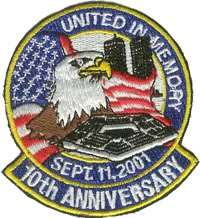 11   September 11th 10th Anniversary Patch  