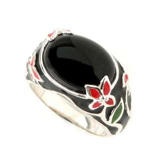 Ring Size 11 925 Sterling Silver Men Ring Genuine Grand Onyx New Free 