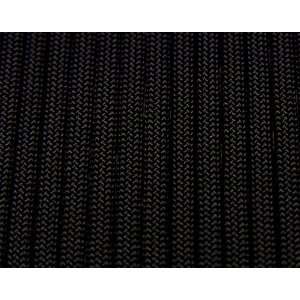 Black Paracord, 25 feet, Type III, 550 lb, 7 strand, Commercial 