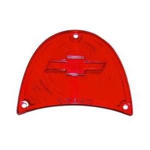 57 CHEVY FULL SIZE BOWTIE TAIL LIGHT LENS, RED