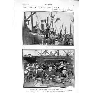   1900 TRANSPORT MULES CALCUTTA SHIP UMTA YACHTS CLYDE