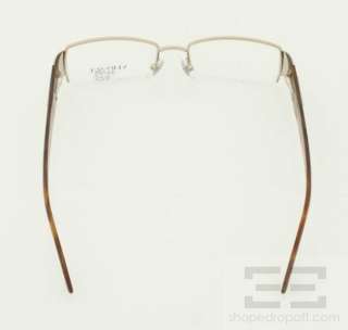 Versace Brown & Amber Rectangular Frame Eyeglasses 1140 NEW  