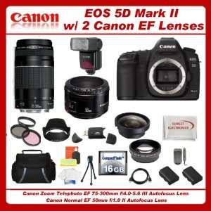  Canon EOS 5D Mark II with Tamron 75 300mm & Canon EF 50mm 