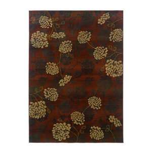  Contemporary Odyssey Red 5ft. 3in. x 7ft. 6in. Area Rug 