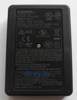   60L Charger for Casio NP 60 Battery Exilim EX S10 EX Z9 EX Z80  