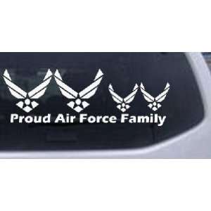 Proud Air Force Stick Family 2 Kids Stick Family Car Window Wall 
