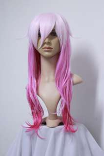 2011 New Guilty Crown INORI YUZURIHA Pink Mix Color Cosplay Party Wig 