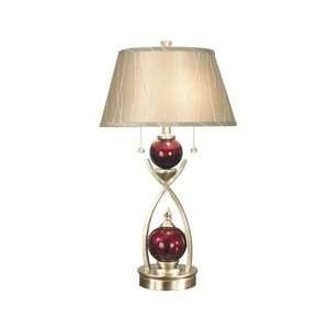 Dale Tiffany PG60053 Alton Table Lamp, Satin Nickel and 