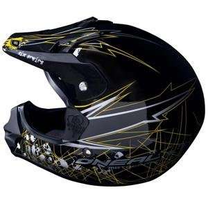  ONeal Racing 608 Helmet   X Small/Black/Yellow 