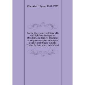   ordre du BreÌviaire et du Missel Ulysse, 1841 1923 Chevalier Books