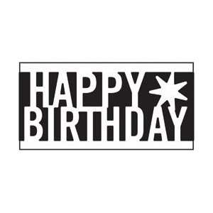  Martha Stewart Deep Edger Punch Happy Birthday