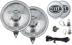 Hella 500 Series 12V 55W Halogen Driving Lamp Light Kit Universal 6 