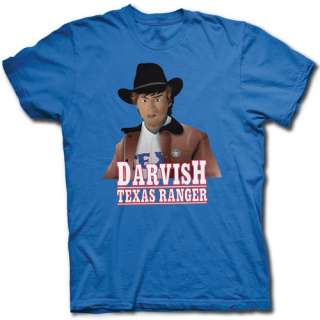 YU DARVISH TEXAS RANGERS T SHIRT    JAPANESE STAR STANDS IN FOR CHUCK 