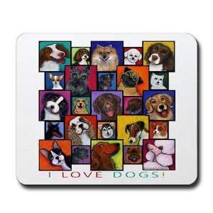  I Love Dogs Humor Mousepad by 