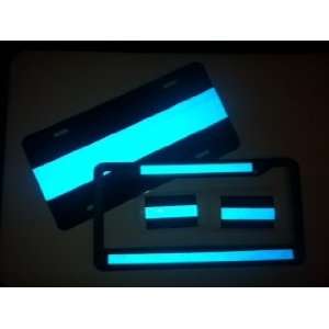  Thin Blue Line License Plate, Frame, Decal Package 