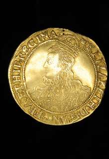 Medieval Elizabeth I Hammered Gold Woolpack mint Pound Coin  