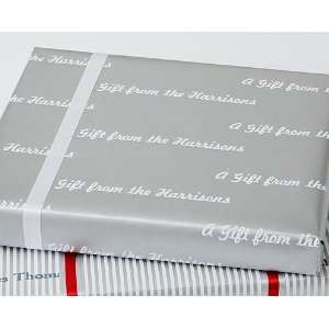  personalized gift wrap   silver dollar