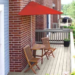 Terrace Mates Deluxe 7 1/2 in Off the Wall Brella w/ Bistro Table and 