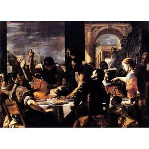   Preti   32 x 22 inches   The Banquet Of Baldassare