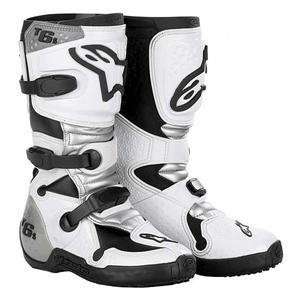  Alpinestars Youth Tech 6S Boots   5/White/Silver 