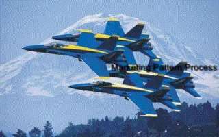 Navy Blue Angels Cross Stitch Pattern Military Aircraft  