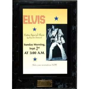  Elvis Presley Morning Show Plaque