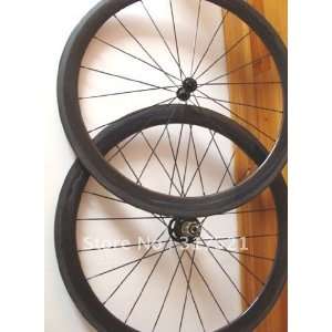  bike wheelset carbon fibre 700c 51mm clincher 1 pair/lot 