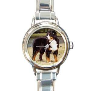  Bernese Mountain Dog Round Italian Charm Watch Watches