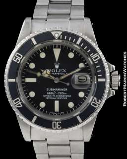 ROLEX VINTAGE SUBMARINER 1680 MINT+ BOX PAPERS  