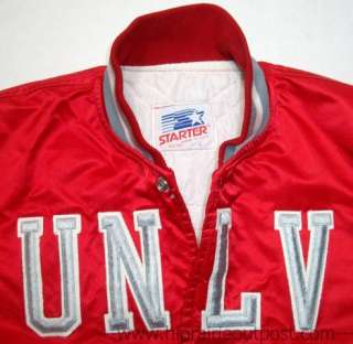Vintage UNLV Nevada Las Vegas Runnin Rebels Starter Team Jacket Size 