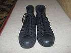 ADIDAS SIZE 13 BLACK LEATHER/CANVAS LACE UP HIGH TOP S