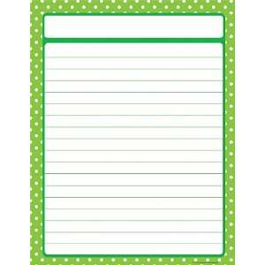   Created Resources Lime Polka Dots Chart, Lime (7676)