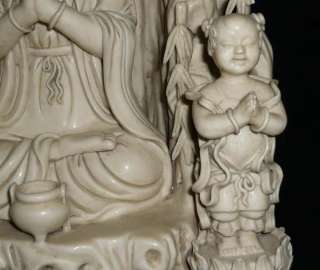13 Old Chinese white porcelain Kuan Yin QuanYin Statue  