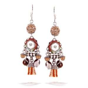   Earrings   Hip Collection in Sahara Browns and Rust Tones #7928 AE OE