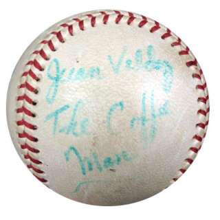 Roberto Clemente & Juan Valdes, The Coffee Man Autographed NL Baseball 