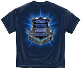 Police Officer Prayer Oath Public Service T Shirt  