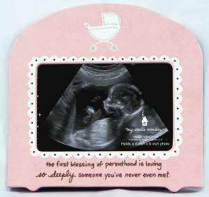   Sonogram Frame Pink Baby Girl 1st Blessing Someone You Never Met New