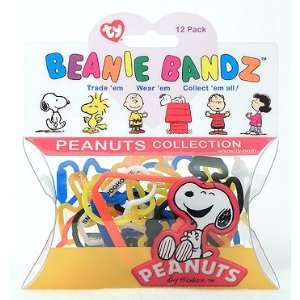  Ty Beanie Bandz Peanuts   12 Pack Toys & Games