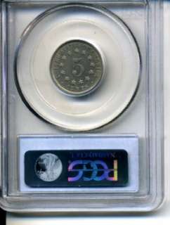 Shield Nickel 1883.CertifiedPCGS as Genuine.Not gradable because coin 
