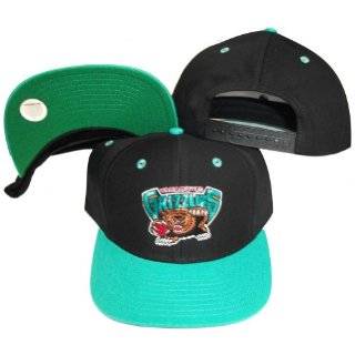   Black/Teal Two Tone Snapback Adjustable Plastic Snap Back Hat / Cap