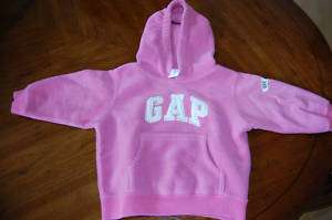 Baby Gap Pink LOGO hoodie 12 18 months  