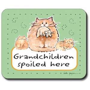  Decorative Mouse Pad Grandchildren Spoiled Here Cat 