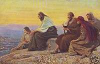 Bible scenes postcard Luke 19, 41 44. Jesus (80090)  