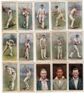 Complete Set of FIFTY 83 Year Old CRICKET Cards  