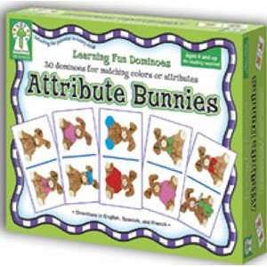  Dominoes Attribute Bunnies Toys & Games