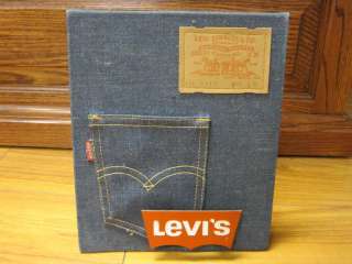 Denim LEVIS Pocket 501 jean ad display big E  